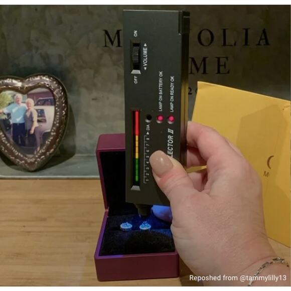 Moissanite Halo Earrings, OVER 1 cttw, COA Included 2x - Picture 12 of 13